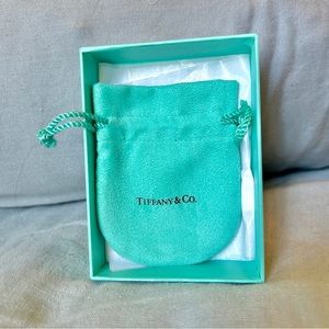 Large Tiffany ring earrings bracelet necklace gift box velvet pouch case holder